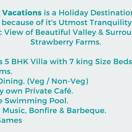 Strawberry Hills Resort 潘奇加尼 外观 照片